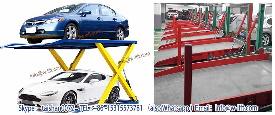 Cheap and High Quality CE Car Lifts for Home Garages/ Double Deck Car Parking/ Residential Pit Garage Parking Car Lift