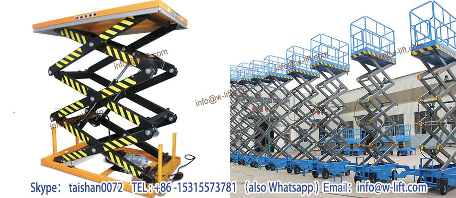 Good Quality CE certificate SJY0.3-11 capacity 300kg Lifting Height 11m Electric Hydraulic Mobile Scissor Lift Platform