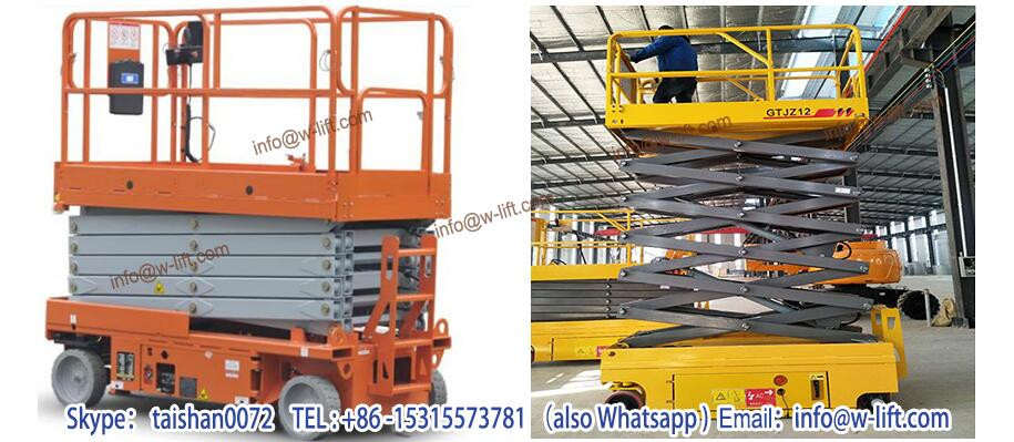 Factory telescopic electric boom lift / aluminum alloy aerial work platform