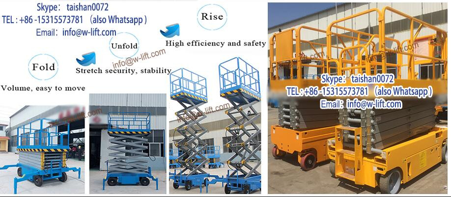 High quality CE approved electric battery self propelled scissor lift platform
