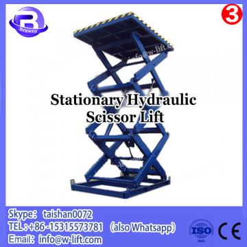 customized fixed type electric hydraulic scissor lifting table for cargo