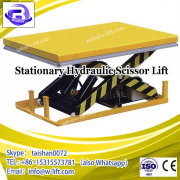 Heavy duty goods loading stationary scissor lift platform