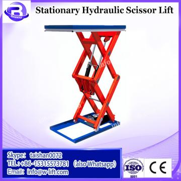 Electric hydraulic stationary scissor elevating rotating stage platform