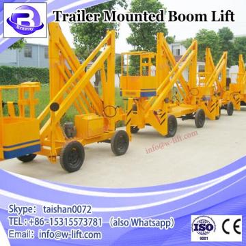 10 M cherry picker telescopic articulated hydraulic boom lift trailer mounted lift