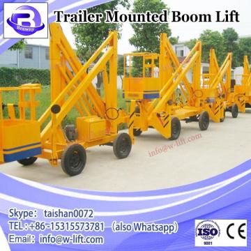10m hydraulic trailling boom lift with CE approved truck trail boom lifter