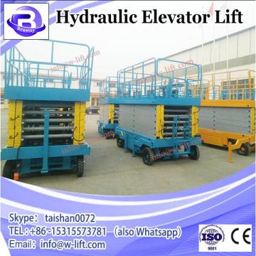 10M hot sale Hydraulic elevating platform actuator scissor lift / four wheels mobile scissor lift