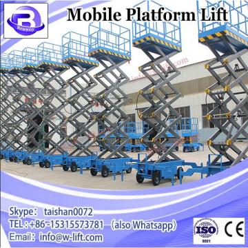 China manufacturer 300kg 16m mobile hydraulic scissor lifting platform with SJZ0.3-16