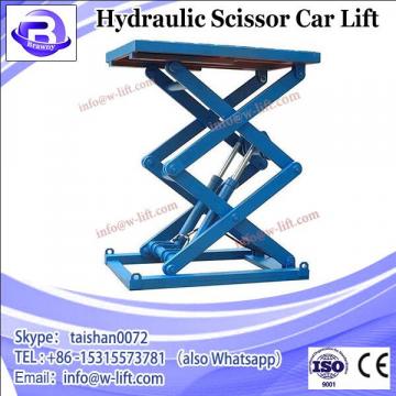 3.5 ton hydraulic scissor car lift in floor for wheel alignment tables platform